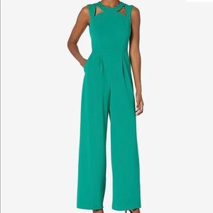 Calvin Klein green sleeveless jumpsuit